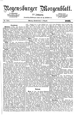 Regensburger Morgenblatt Montag 4. August 1862