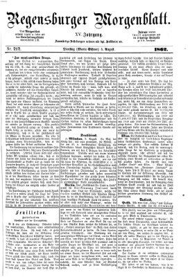 Regensburger Morgenblatt Dienstag 5. August 1862