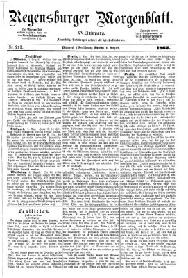 Regensburger Morgenblatt Mittwoch 6. August 1862