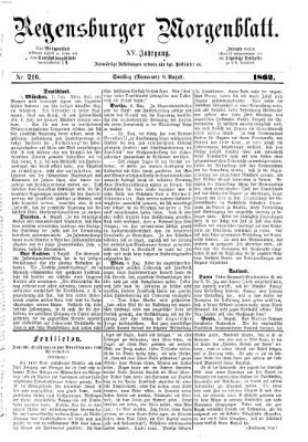 Regensburger Morgenblatt Samstag 9. August 1862