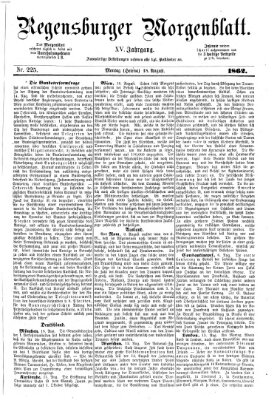 Regensburger Morgenblatt Montag 18. August 1862