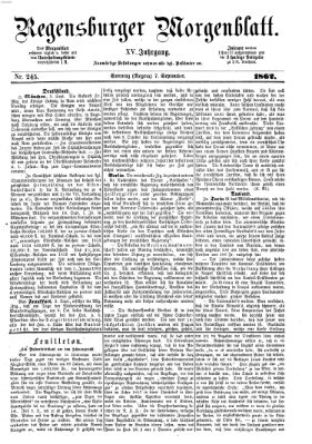 Regensburger Morgenblatt Sonntag 7. September 1862