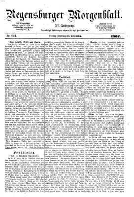 Regensburger Morgenblatt Freitag 26. September 1862