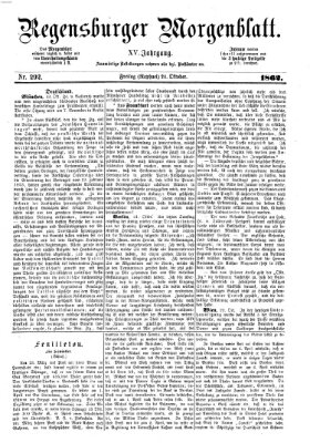 Regensburger Morgenblatt Freitag 24. Oktober 1862