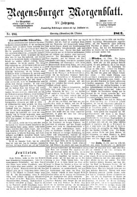 Regensburger Morgenblatt Sonntag 26. Oktober 1862