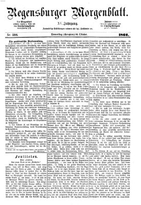 Regensburger Morgenblatt Donnerstag 30. Oktober 1862