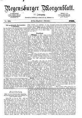 Regensburger Morgenblatt Freitag 7. November 1862