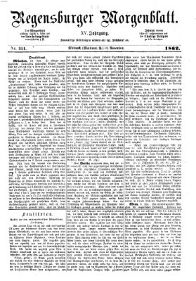 Regensburger Morgenblatt Mittwoch 12. November 1862