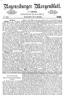 Regensburger Morgenblatt Freitag 14. November 1862