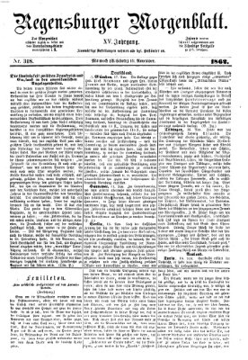 Regensburger Morgenblatt Mittwoch 19. November 1862