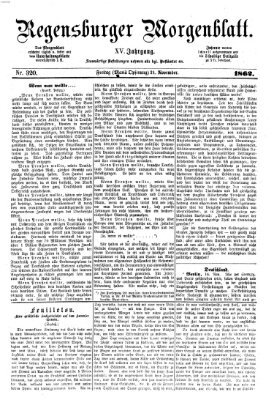 Regensburger Morgenblatt Freitag 21. November 1862