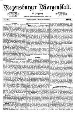 Regensburger Morgenblatt Montag 24. November 1862