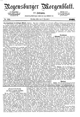 Regensburger Morgenblatt Dienstag 2. Dezember 1862