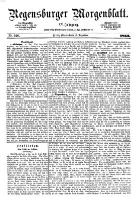 Regensburger Morgenblatt Freitag 12. Dezember 1862