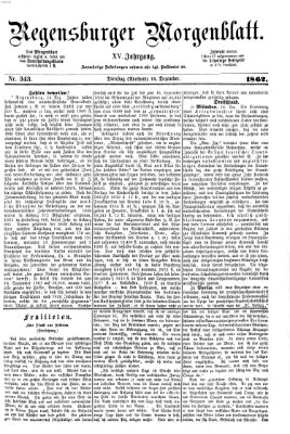 Regensburger Morgenblatt Dienstag 16. Dezember 1862