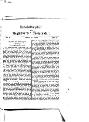 Regensburger Morgenblatt Montag 18. August 1862