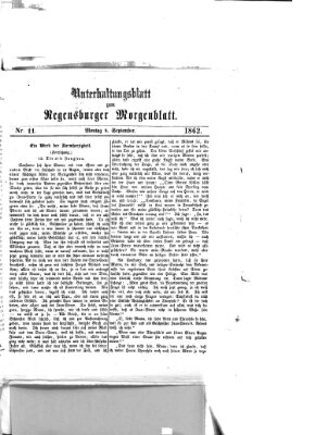 Regensburger Morgenblatt Montag 8. September 1862