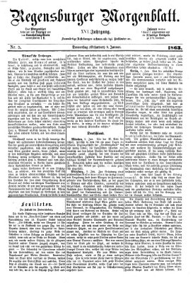 Regensburger Morgenblatt Donnerstag 8. Januar 1863