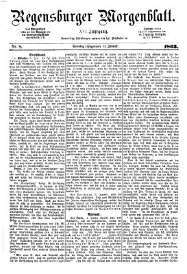 Regensburger Morgenblatt Sonntag 11. Januar 1863