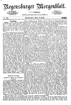 Regensburger Morgenblatt Mittwoch 14. Januar 1863