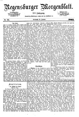 Regensburger Morgenblatt Mittwoch 28. Januar 1863