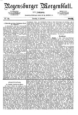 Regensburger Morgenblatt Dienstag 10. Februar 1863