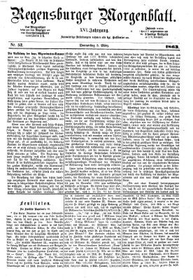 Regensburger Morgenblatt Donnerstag 5. März 1863