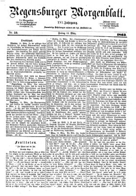 Regensburger Morgenblatt Freitag 13. März 1863