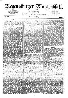 Regensburger Morgenblatt Sonntag 15. März 1863