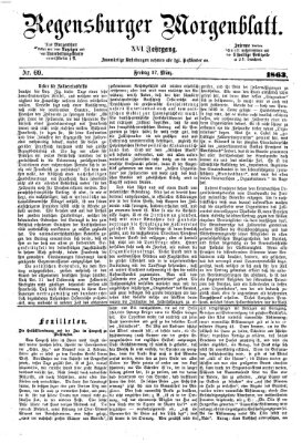 Regensburger Morgenblatt Freitag 27. März 1863