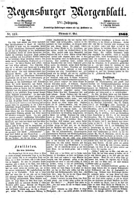 Regensburger Morgenblatt Mittwoch 27. Mai 1863