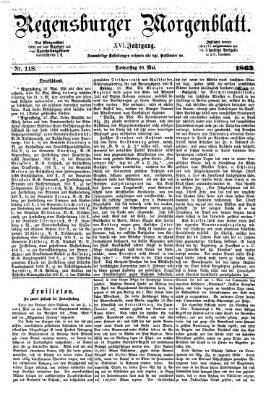 Regensburger Morgenblatt Donnerstag 28. Mai 1863