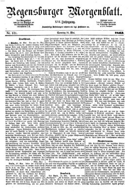 Regensburger Morgenblatt Sonntag 31. Mai 1863