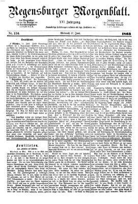 Regensburger Morgenblatt Mittwoch 17. Juni 1863