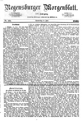 Regensburger Morgenblatt Donnerstag 18. Juni 1863