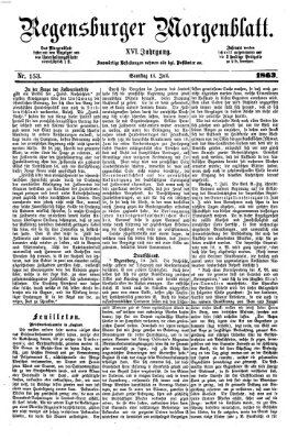 Regensburger Morgenblatt Samstag 11. Juli 1863