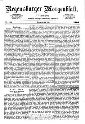 Regensburger Morgenblatt Donnerstag 23. Juli 1863