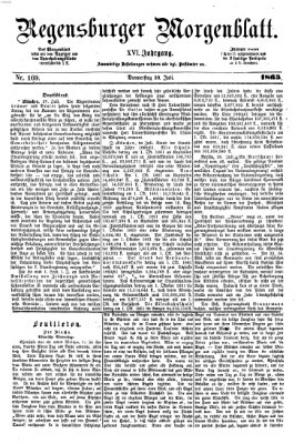 Regensburger Morgenblatt Donnerstag 30. Juli 1863