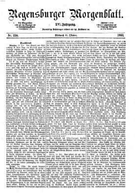 Regensburger Morgenblatt Mittwoch 21. Oktober 1863