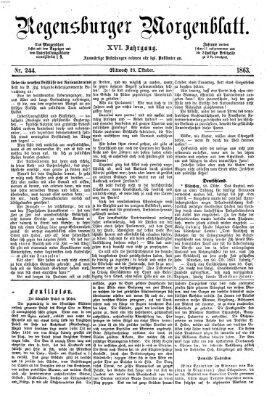 Regensburger Morgenblatt Mittwoch 28. Oktober 1863