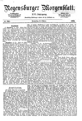 Regensburger Morgenblatt Donnerstag 29. Oktober 1863