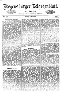 Regensburger Morgenblatt Mittwoch 4. November 1863