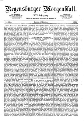 Regensburger Morgenblatt Sonntag 8. November 1863