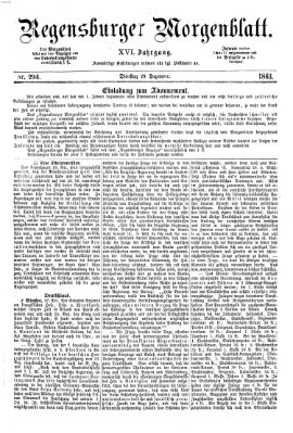 Regensburger Morgenblatt Dienstag 29. Dezember 1863