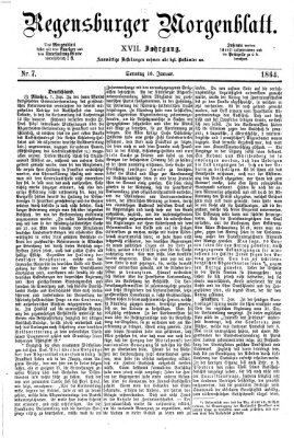 Regensburger Morgenblatt Sonntag 10. Januar 1864