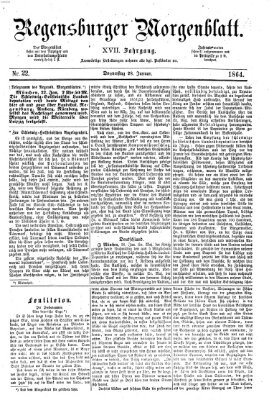 Regensburger Morgenblatt Donnerstag 28. Januar 1864