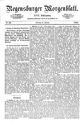 Regensburger Morgenblatt Sonntag 31. Januar 1864