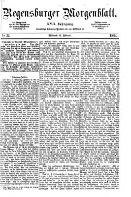 Regensburger Morgenblatt Mittwoch 10. Februar 1864