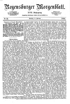 Regensburger Morgenblatt Samstag 13. Februar 1864