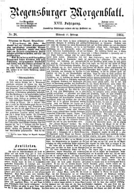 Regensburger Morgenblatt Mittwoch 17. Februar 1864